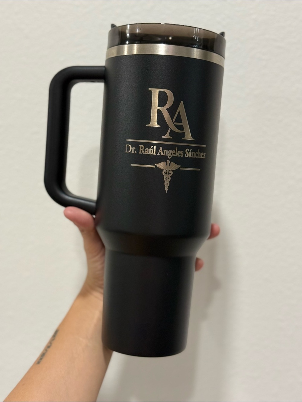 Personalized laser engraved tumblers